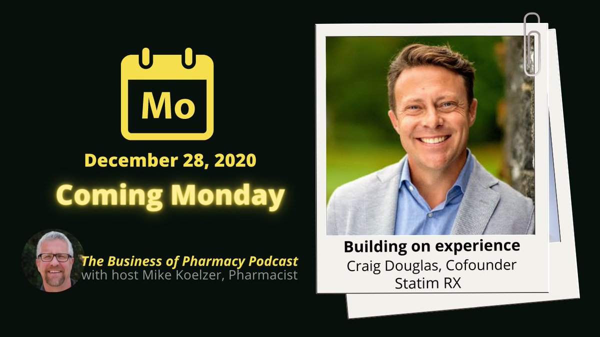MikeKoelzer's tweet photo. Interesting and entertaining weekly discussions on the business of pharmacy. Listen to a new episode every Monday morning on your favorite podcast platform  🎧 https://t.co/6WV0PAXxjJ  
#bizofpharmpod #pharmacypodcast #pharmacy https://t.co/gCHxJ7o6g3