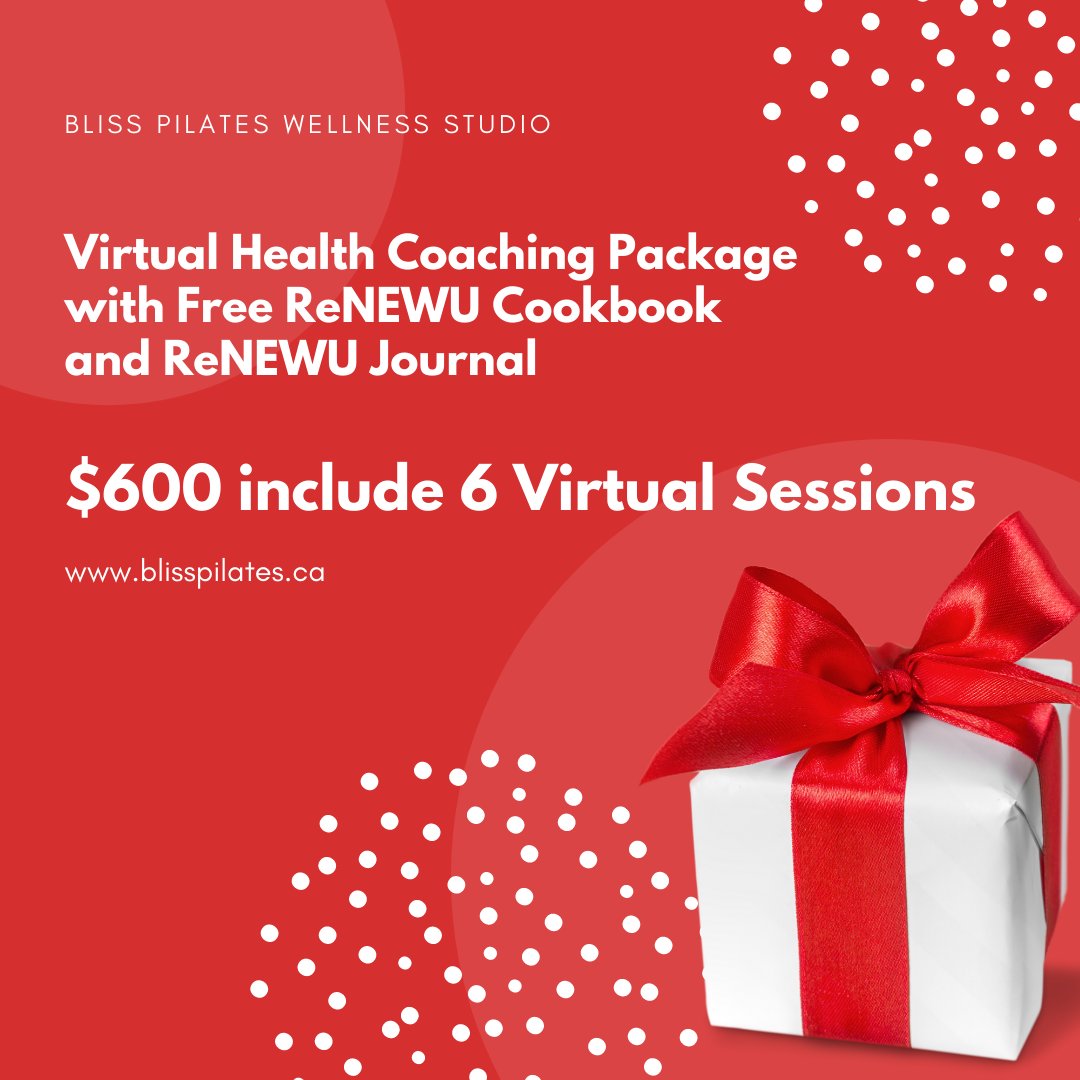 Give the Gift of Health and Wellness This Christmas!! Join us from December 1-24th for daily deals at Bliss Pilates Wellness Studio!!