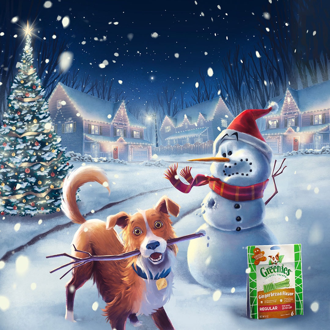 Has your little buddy been good this year? Reward them with delicious GREENIESTMGingerbread Flavor Dental Treats, made with natural ingredients plus vitamins, minerals, and nutrients. #HolidayTreats #PetTreats