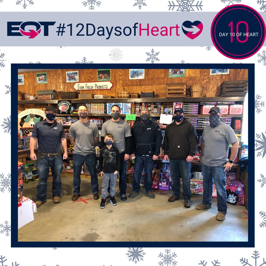 EQTCorp's tweet photo. #Day10 is a flashback to the Toys for Tots event in Belmont County, OH earlier this month. The Qrew was on hand to help set up and distribute toys to families in the region. #12DaysofHeart https://t.co/jAI3FDfawb