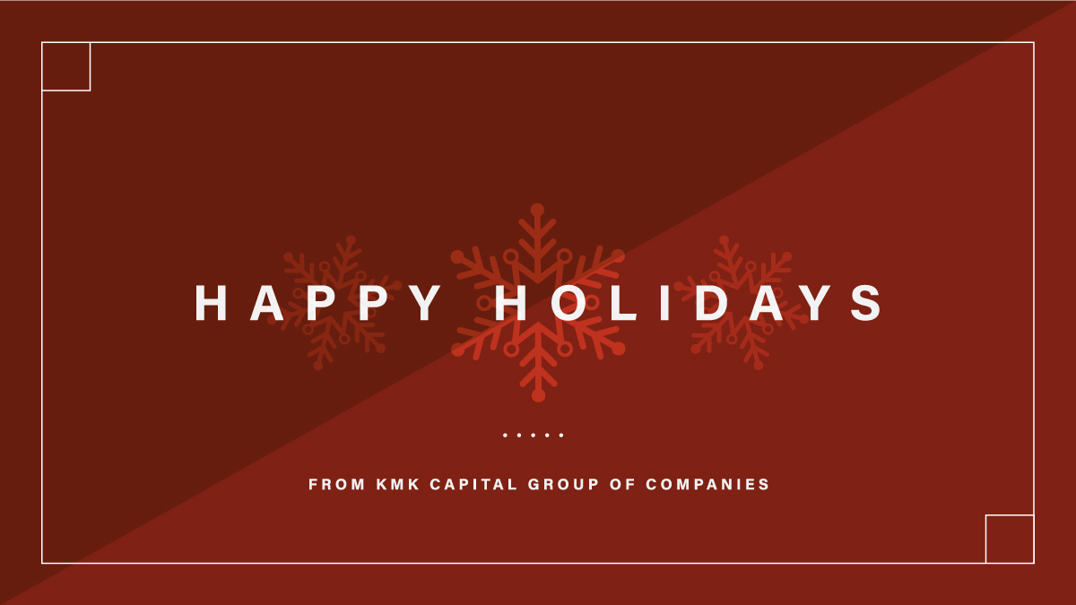 KMKCapital's tweet photo. Wishing everyone a safe and enjoyable holiday season and prosperous New Year! https://t.co/O1KJp0t6Sr