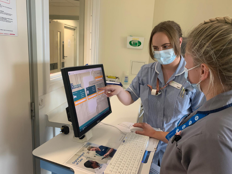 PHUDIGITAL's tweet photo. Great to see our new digital records solution now live on our pilot ward D8; it sees the first 6 patients with a new digital record of care!

@PKenneyNHS @JoshuaPagden @JamesJohnsonPHT @DavideSanzullo @ITLegoNerd Kirsty Stevens &amp; Chris Greer

#SaferThanPaper #ReleasingTimeToCare https://t.co/fh0Zd2Shdr