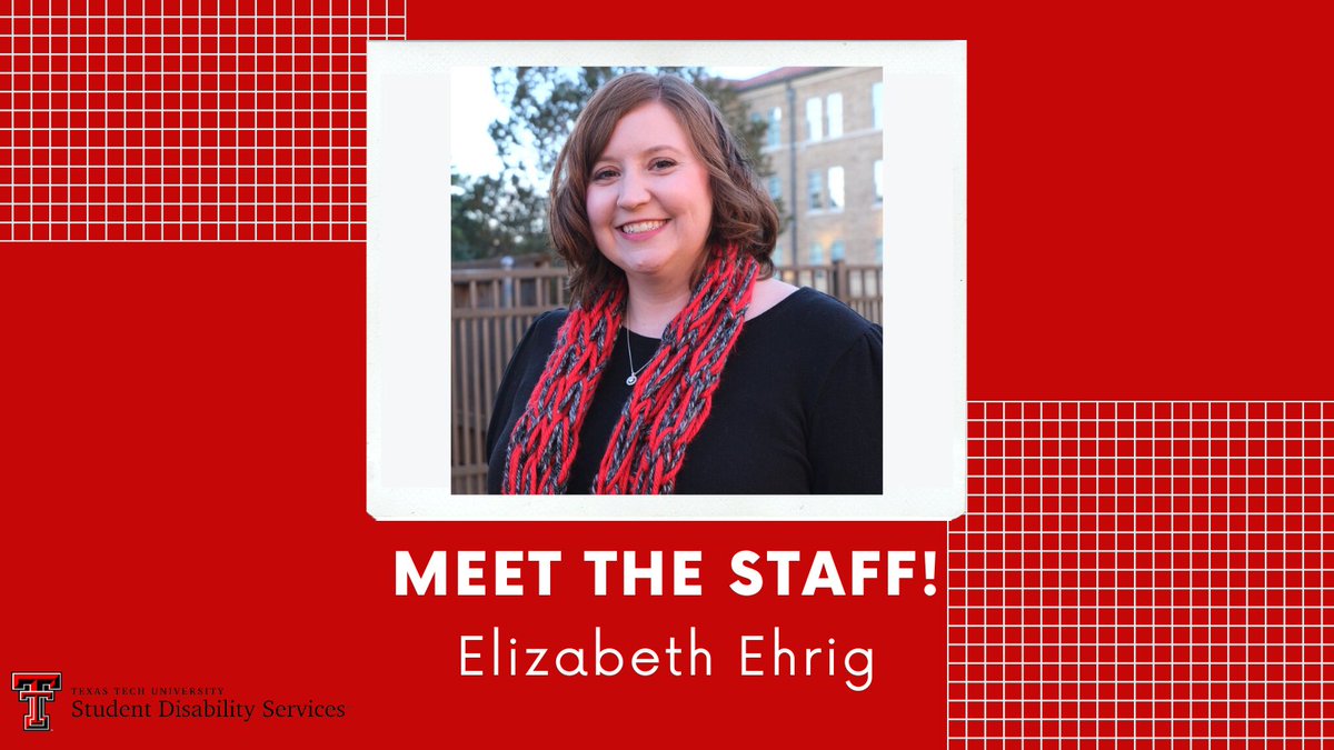 ttu_sds's tweet photo. Please help us welcome our newest Academic Counselor, Elizabeth Ehrig! To learn more about Elizabeth, visit our FB or IG!
#ttusds #ttu #texastech #texastechuniversity #studentdisabilityservices #disabilityservices #elizabeth #ttustaff #sdsstaff #academiccounselor #meetthestaff https://t.co/fzJZzlJDEQ