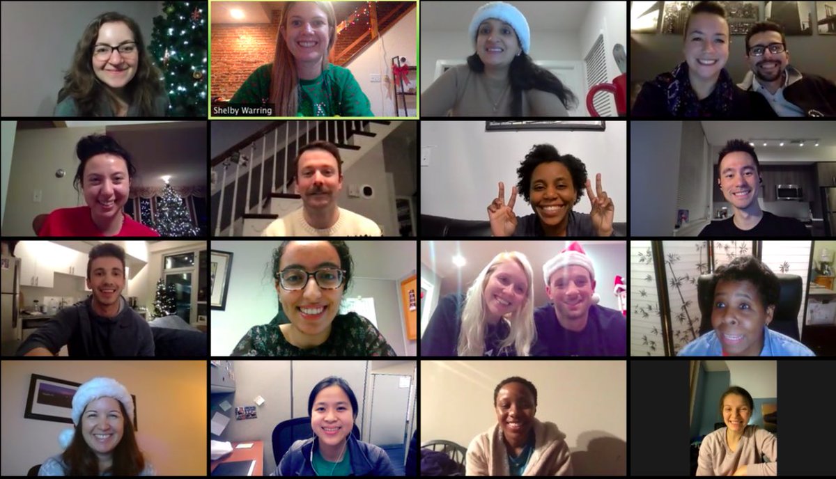 umresfelrx's tweet photo. More #virtual holiday cheer! Some preceptors, residents, and fellows zoomed for holiday/pharmacy trivia, a scavenger hunt, &amp; good fun 🥳🌟 https://t.co/sCEvj7MUgz