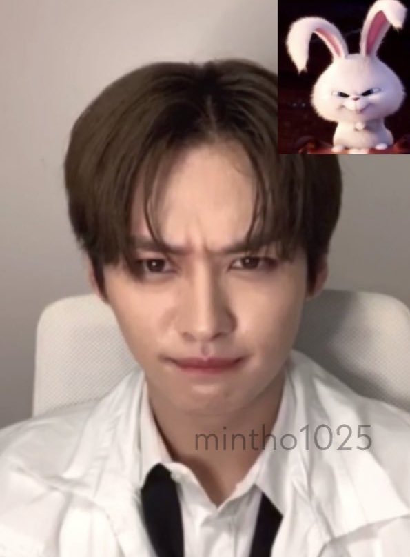mintho1025's tweet photo. I’m crying he looks the same 😭🐰🐇 https://t.co/6tO9T8z4s2