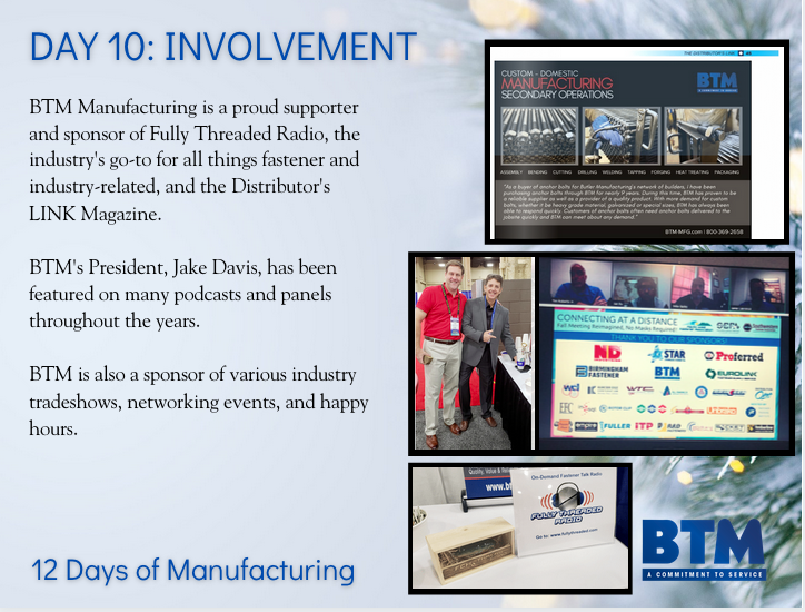 BTM Manufacturing - Domestic Fastener Manufacturer tweet media