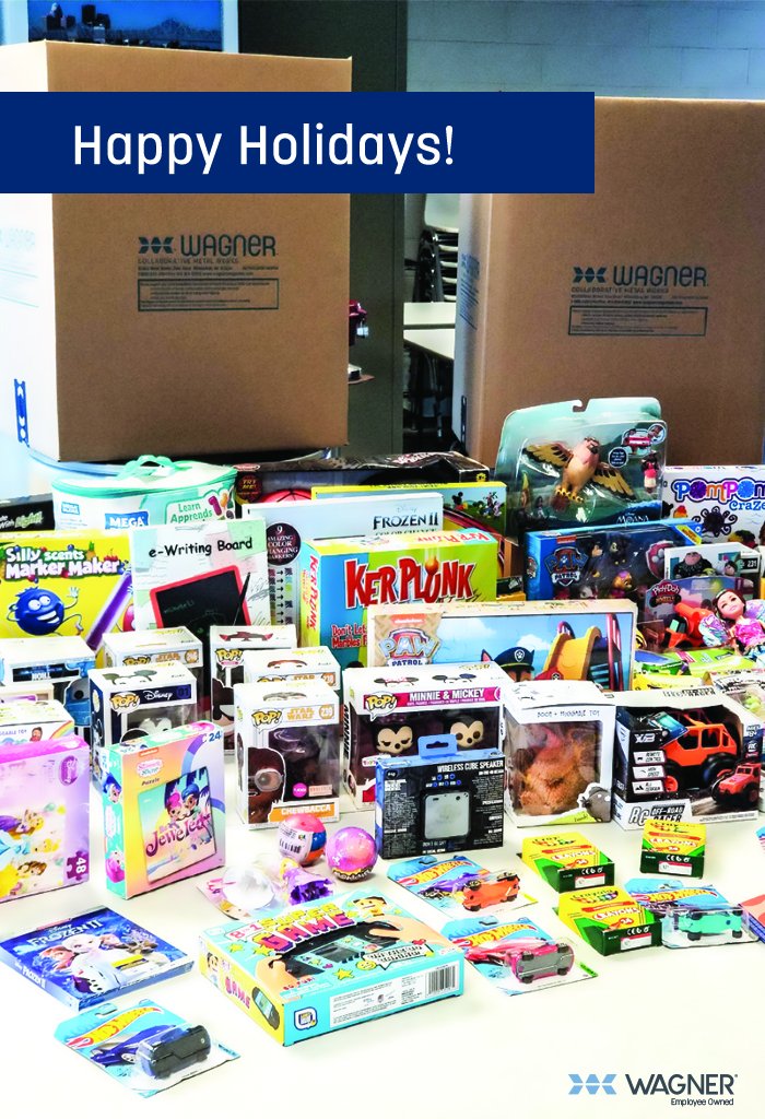 This month, Wagner delivered 81 toys to Children’s Hospital to give back to our community and spread some holiday spirit. Thank you to all our Shareholders who participated in the toy drive and made all our donations possible. Happy Holidays everyone! #HowWeWagner