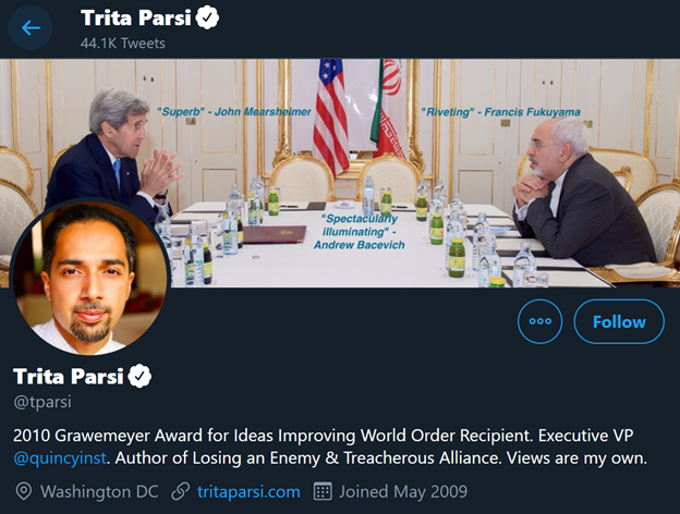 14)Fereydoon was directly involved in the 2015 nuclear talks, seen here with  @JZarif & Ali Akbar Salehi, head of Iran’s Atomic Energy Organization, while walking after an afternoon meeting with  @JohnKerry & U.S. officials in Switzerland.Notice Parsi's avatar.