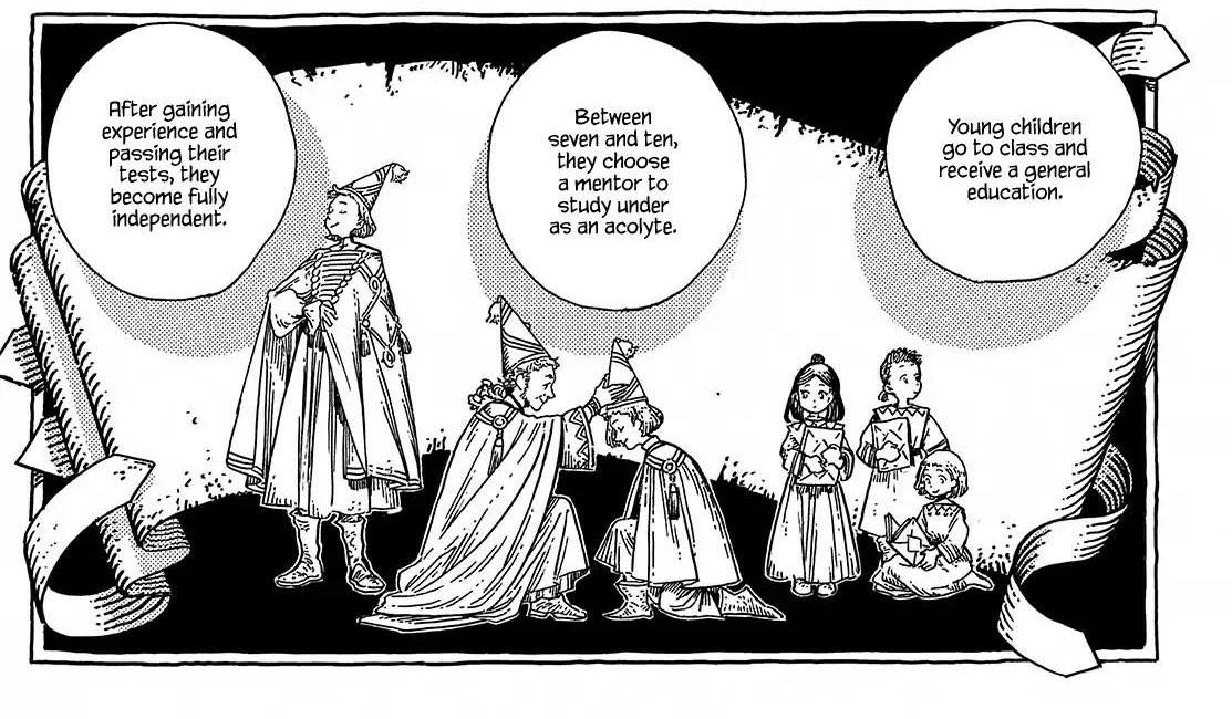 panels in the form of weathered parchment (these are only a couple of many many instances in the manga, probably my fave technique used)