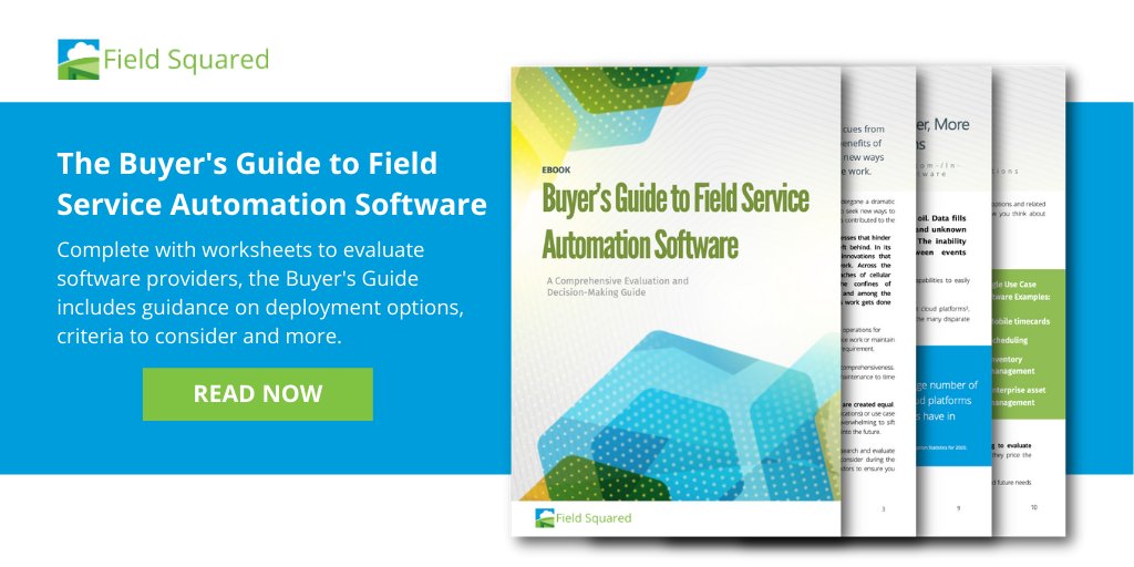 FieldSquared's tweet image. [NEW EBOOK] Get The Buyer&apos;s Guide to #FieldServiceAutomationSoftware. With checklists, recommendations &amp;amp; expert guidance, this is a must-have resource as you head into 2021. Get it here: hubs.li/H0C-JHN0 

#fieldservicemanagement #automation #BPAsoftware