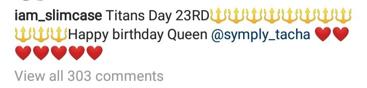 CelebsLoveTacha's tweet photo. Slim Case wishes Tacha a Happy birthday. #HappyBirthdayTacha #BigTacha25 #TachaBDayBash https://t.co/vaFwJAGM6F