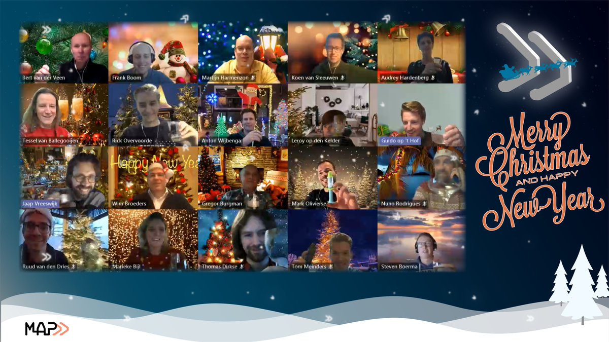 MAPtm's tweet image. Wij wensen u fijne feestdagen en een gezond en succesvol 2021. Bedankt voor het vertrouwen en de samenwerking, we zien we elkaar volgend jaar!

Merry Christmas and a healthy and successful 2021. We thank you all for the given trust and cooperation. We will meet next year!