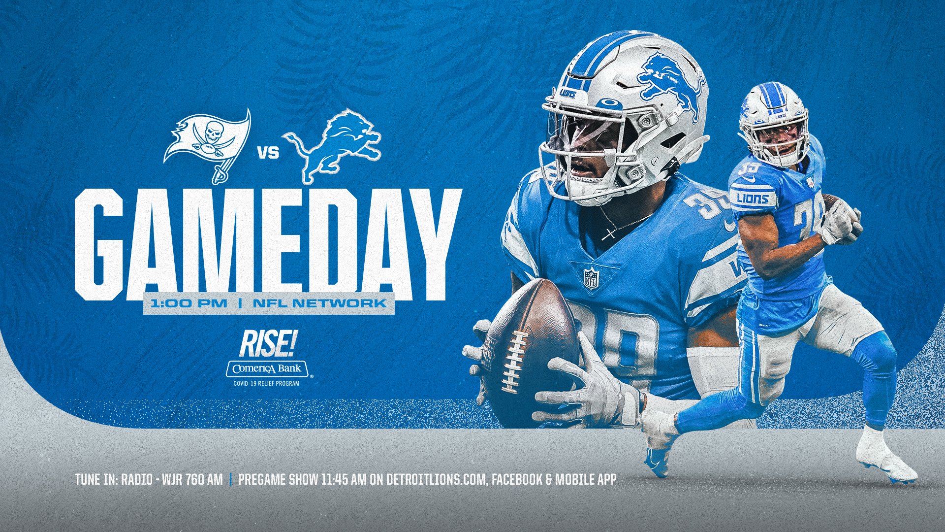 Detroit Lions on X: 'Rise and shine, it's #Lions gameday‼️ #TBvsDET