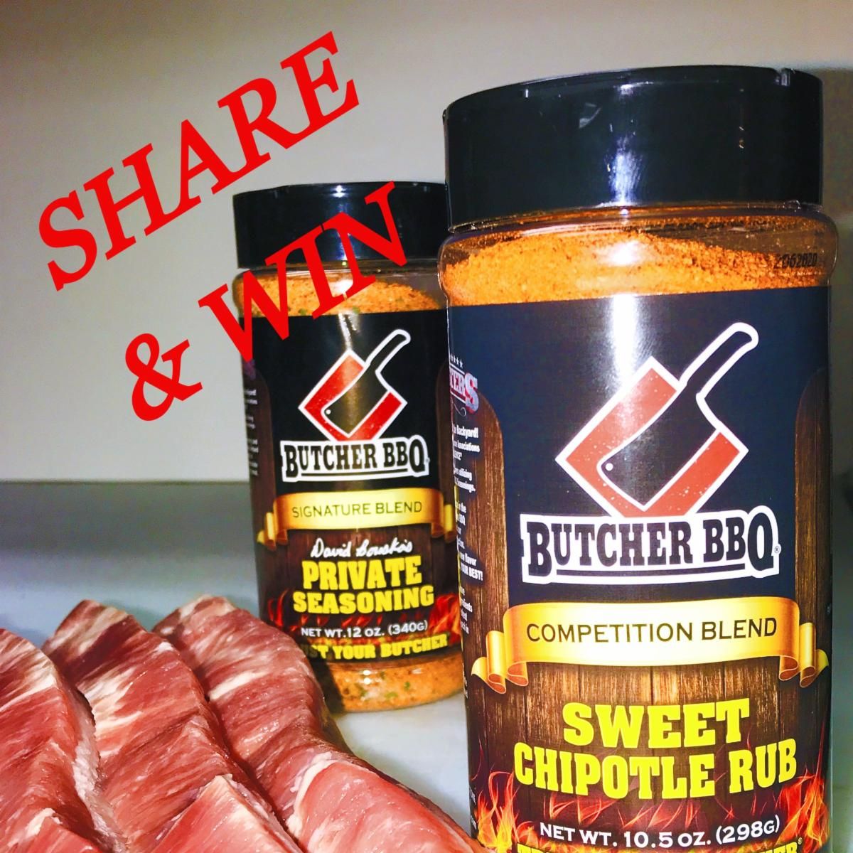 Take some pictures of your Christmas meal using Butcher BBQ products and post them right here then share this post. You could be the WINNER. We will give away is a double supply of what ever you used in the picture of our product. Its simple, snap a pic, past a pic in the commen