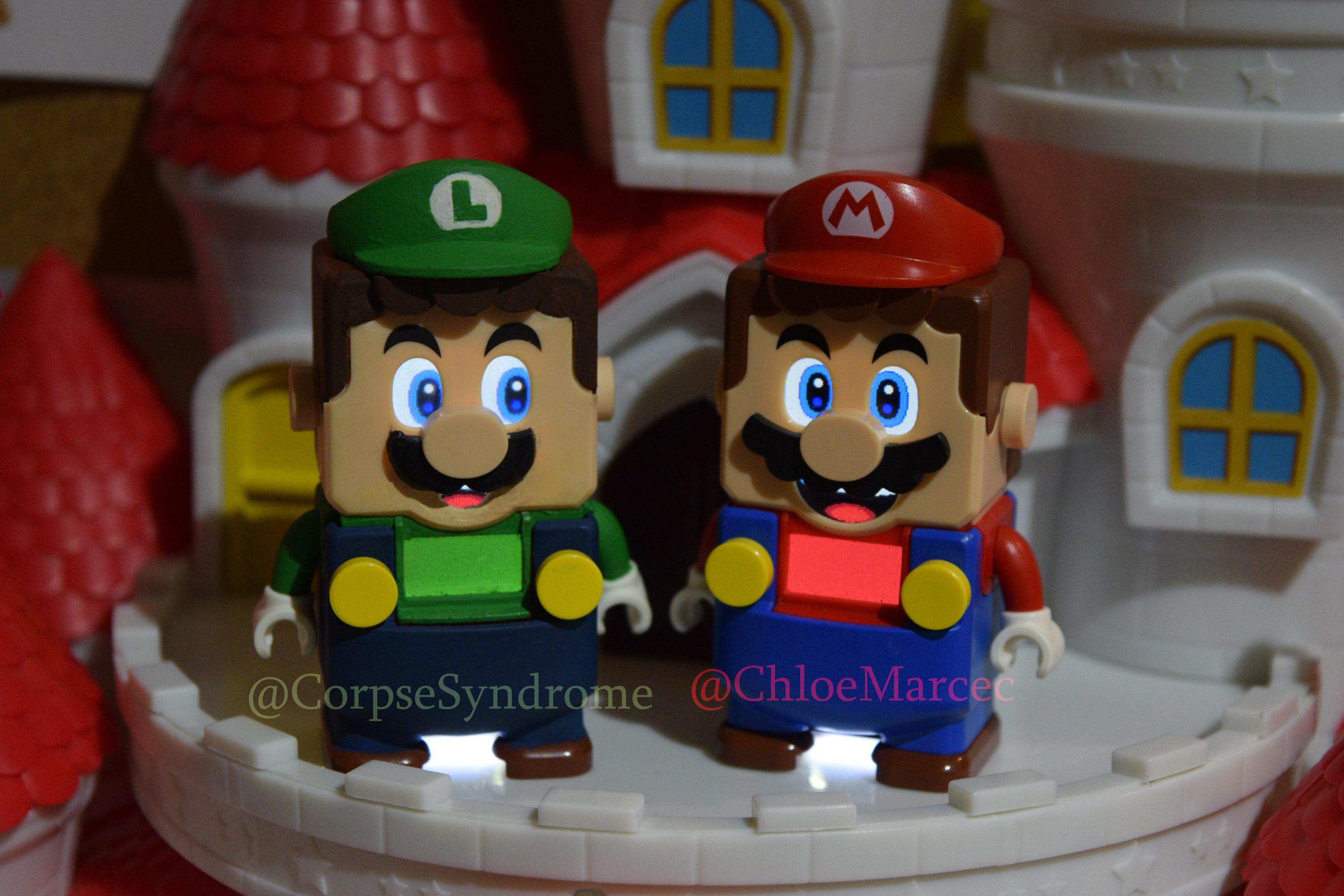 CorpseSyndrome on X A working LEGO Luigi made with ChloeMarcec We hacked a LEGO Mario and changed all the sounds animations and we also repainted and sculpted him Lego Mario Luigi