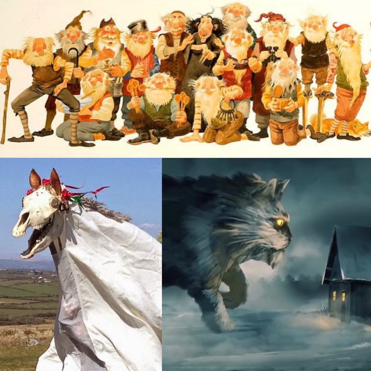 HO HO HOOOOO-YEAH! Our Christmas Creeps episode is here! Join us this holiday as we chat about some Yuletide cryptids from Icelandic legend, and the centuries old Welsh tradition of Mari Lwyd.
#shivvers #podcastersoftwitter #christmas #yule #grýla #yulelads #yulecat #marilwyd