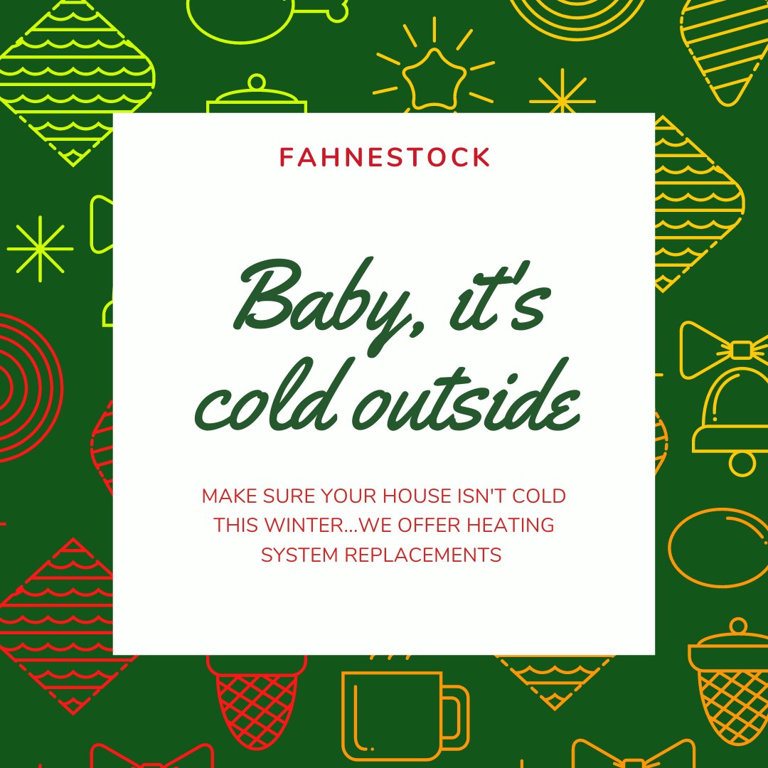 FahnestockHVAC's tweet photo. Baby, It's cold outside ❄️ Let's make sure it's not cold inside too! 
Check out our Heating System Maintenance Plans - you never know when you will need a repair this and our maintenance plan can help save you a lot of money 

Call today to learn more about this!
☎️(316) 943-4328 https://t.co/ma7wkS1sPM