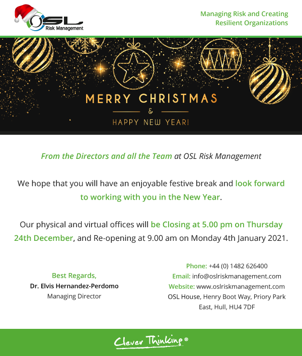 oslriskmanage's tweet photo. Thank you for your support this 2020 - We hope the magic of Christmas fills every corner of your life and home with joy and prosperity. #MerryXmas and #HappyNewYear #StaySafe #StayHealty #OSLRiskManagement https://t.co/npXOYZFx1r