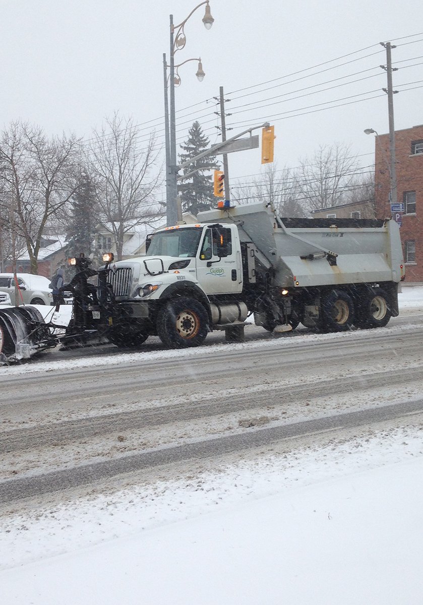 cityofguelph's tweet image. Even over the holidays we're ready to plow, sand &amp;amp; salt #Guelphroads. Please wait 24 hours after the snow stops, then report a problem spot #becausewinter guelph.ca/snow