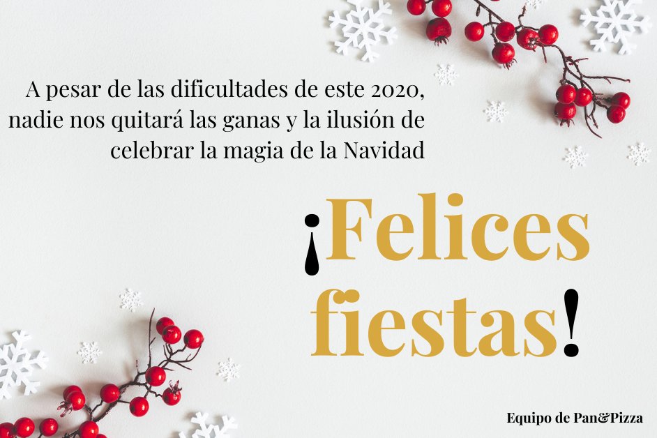 ¡Qué disfrutéis tod@s de estos días tan entrañables!, desde P&amp;P os deseamos una feliz Navidad 🎄 y próspero año nuevo 2021. Lo abrazaremos con esperanza, deseando que sea mucho mejor que el que estamos a punto de dejar atrás