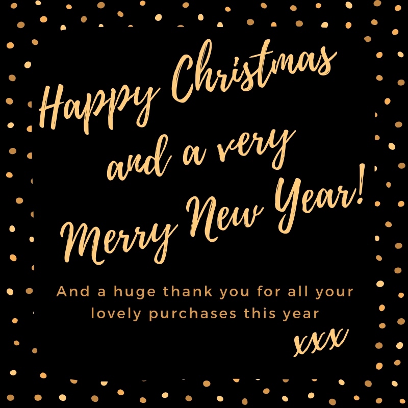 A huge thank you to all my lovely customers for every purchase you have made during what has been a very difficult year for everyone. I hope you and your families have the best Christmas possible, stay safe and I look forward to seeing you all again next year Angie xxx
