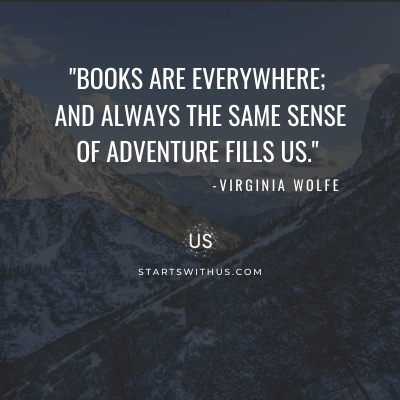 swuteam's tweet photo. "Books are everywhere; and always the same sense of adventure fills us."
 -Virginia Wolfe https://t.co/p3WQ76hUkq