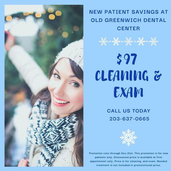 No insurance? No problem! Book your new patient appointment with us today, and only pay $97! Don’t wait, this promotion only lasts until 12/31. Call us today! ❄️❄️ #ogdc #oldgreenwichdentalcenter