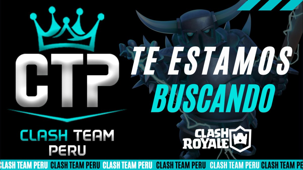 👑 Clash Team Perú está en busca de nuevos talentos 👑❤️.
•
Beneficios:
• Banner y logo del Equipo. 
• Entrenamientos. 
• Mucha actividad.
• Pago win rate. 
•
Interesados escribirnos al MD o a <a href="/YessiBHerrera/">Yessi 😻🙈🐝</a> 👑❤️. 

#GOCTP #GOCTP #GOCTP