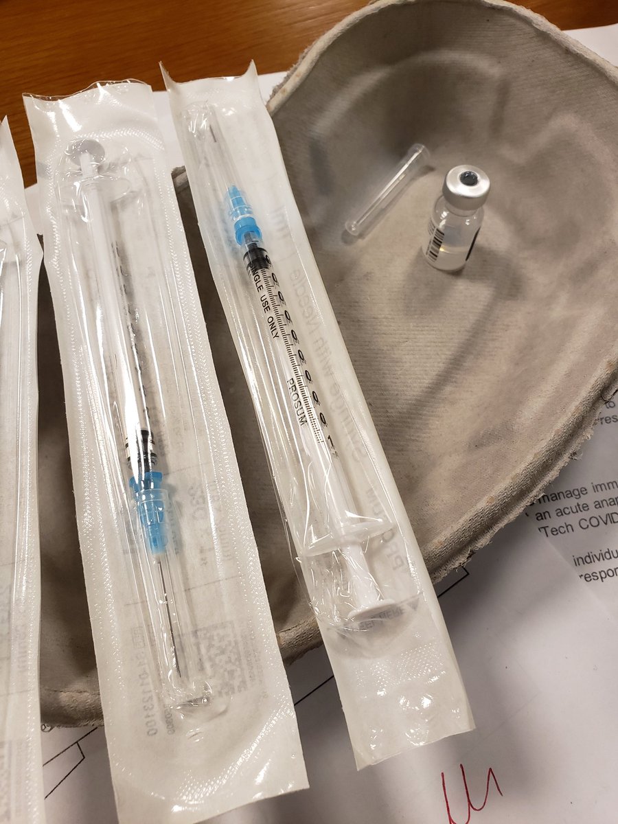 First covid vaccine clinic complete. Great team effort. More to come, please wait for us to call you.