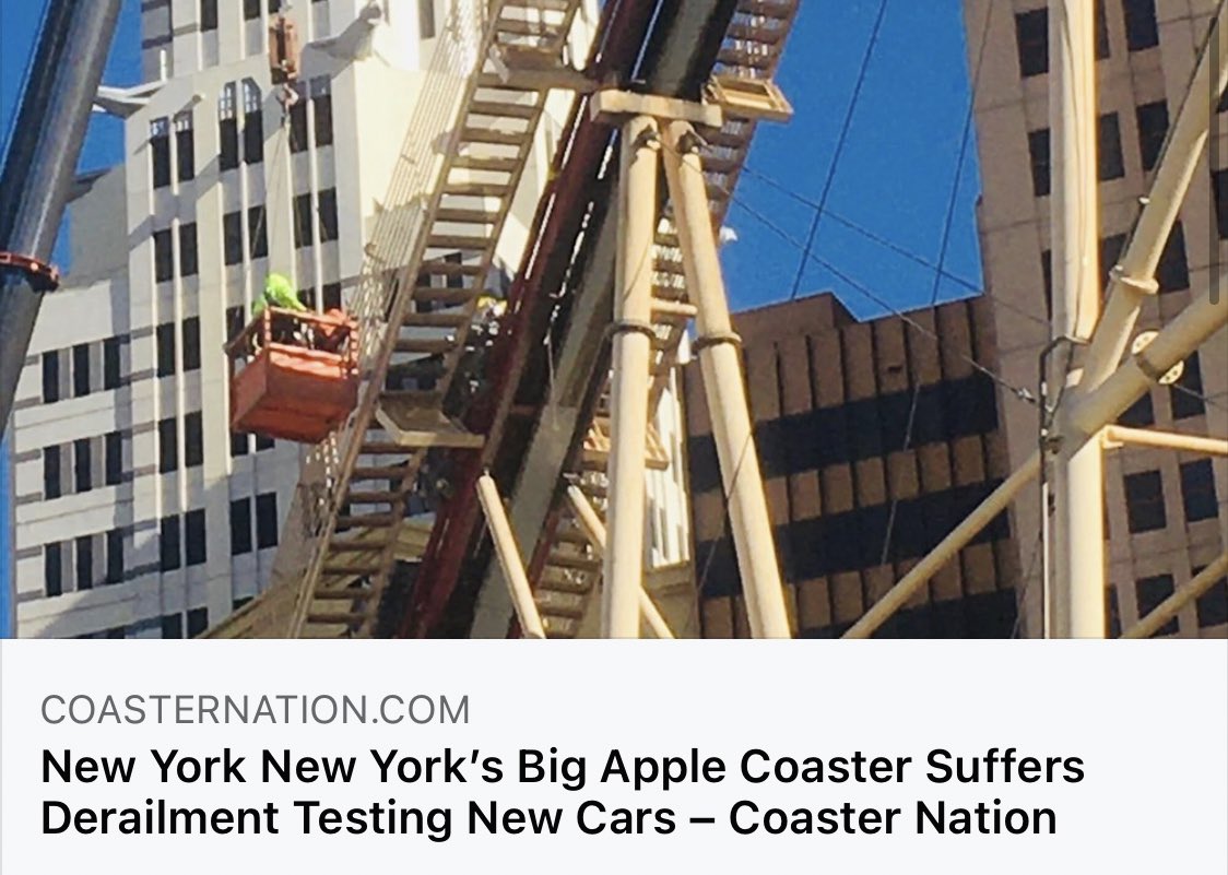 Coaster_Nation's tweet image. Testing Stops in Vegas As Big Apple Coaster Derails.

FULL DETAILS: ➡ coasternation.com/new-york-new-y…