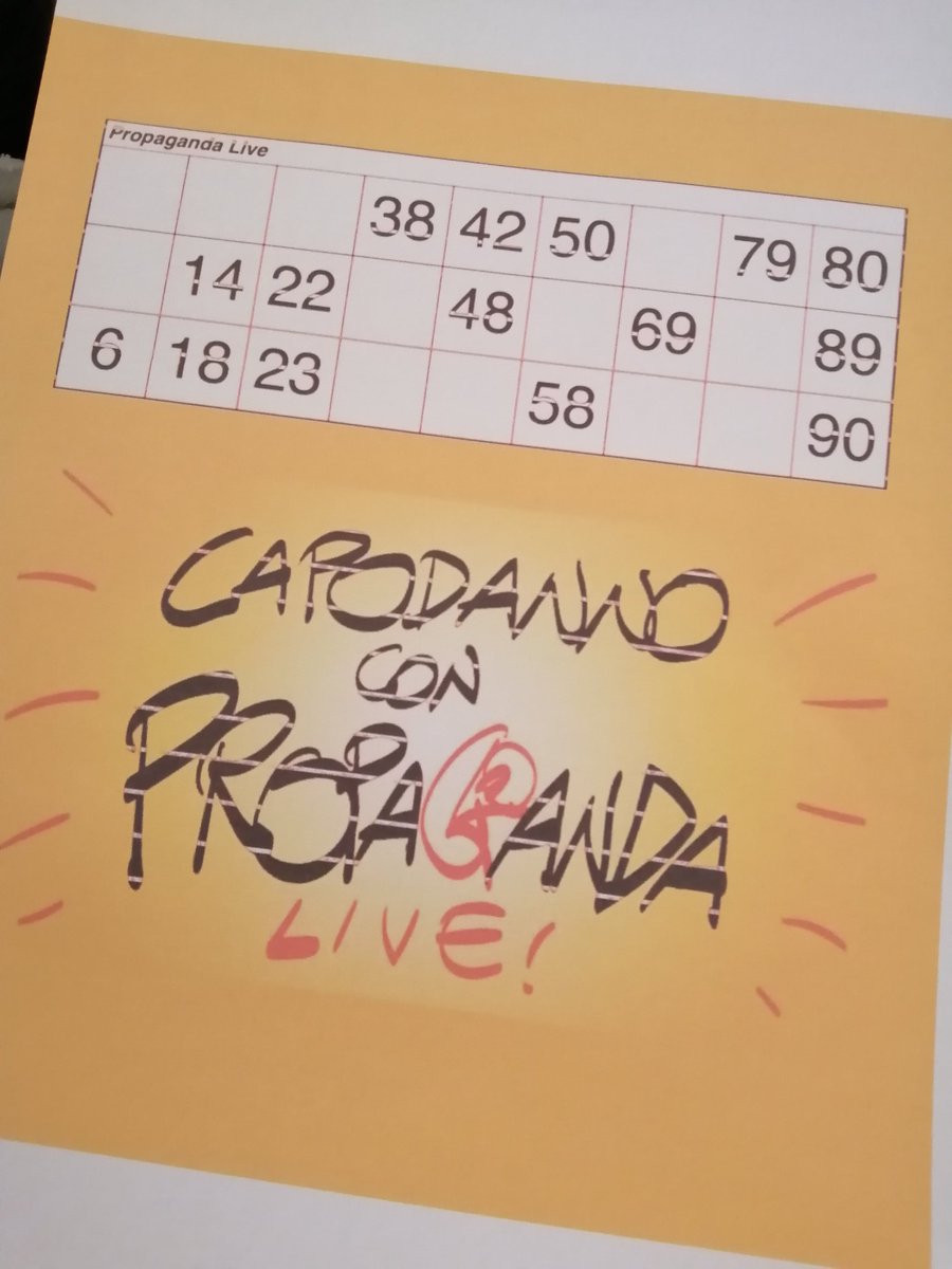 Giusti94S's tweet photo. #propagandalive #propagandatombola https://t.co/x4T3KN65mV
