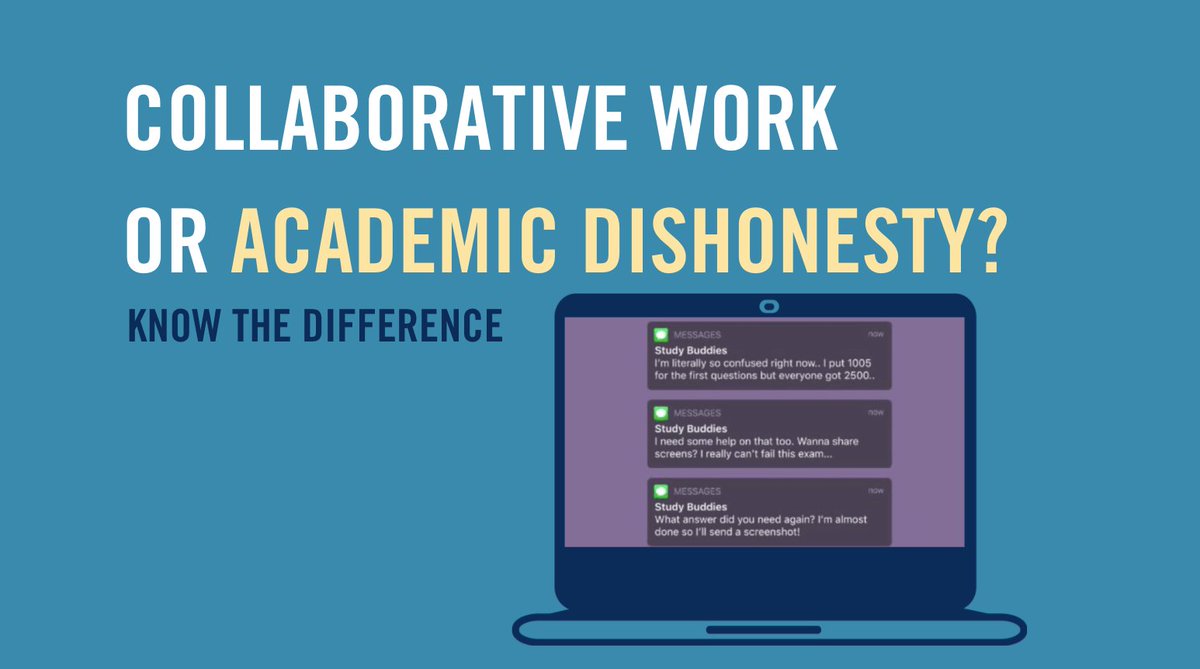 UTM's tweet photo. Studying with others can be a key to success. Helping each other during the exam isn’t. 📵 

Know the difference and share your questions and ideas BEFORE the exam. 

Visit https://t.co/mP905ZtkEi for more information!

#LearnWithIntegrity @UTM_AIU https://t.co/LfGrHptl1d