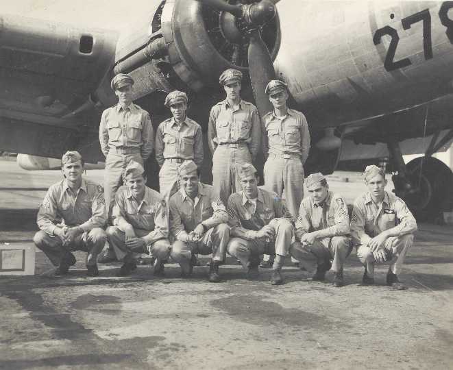 Miss Bea Havin was at the tail end of the formation and planes of JG3 hit at 1257pm at 22,000 feet. The Fortress, on fire, spun left in a dive. 5 chutes were seen. Inside was chaos as the co-pilot Chatterton, badly burned, fell back in before he could jump.