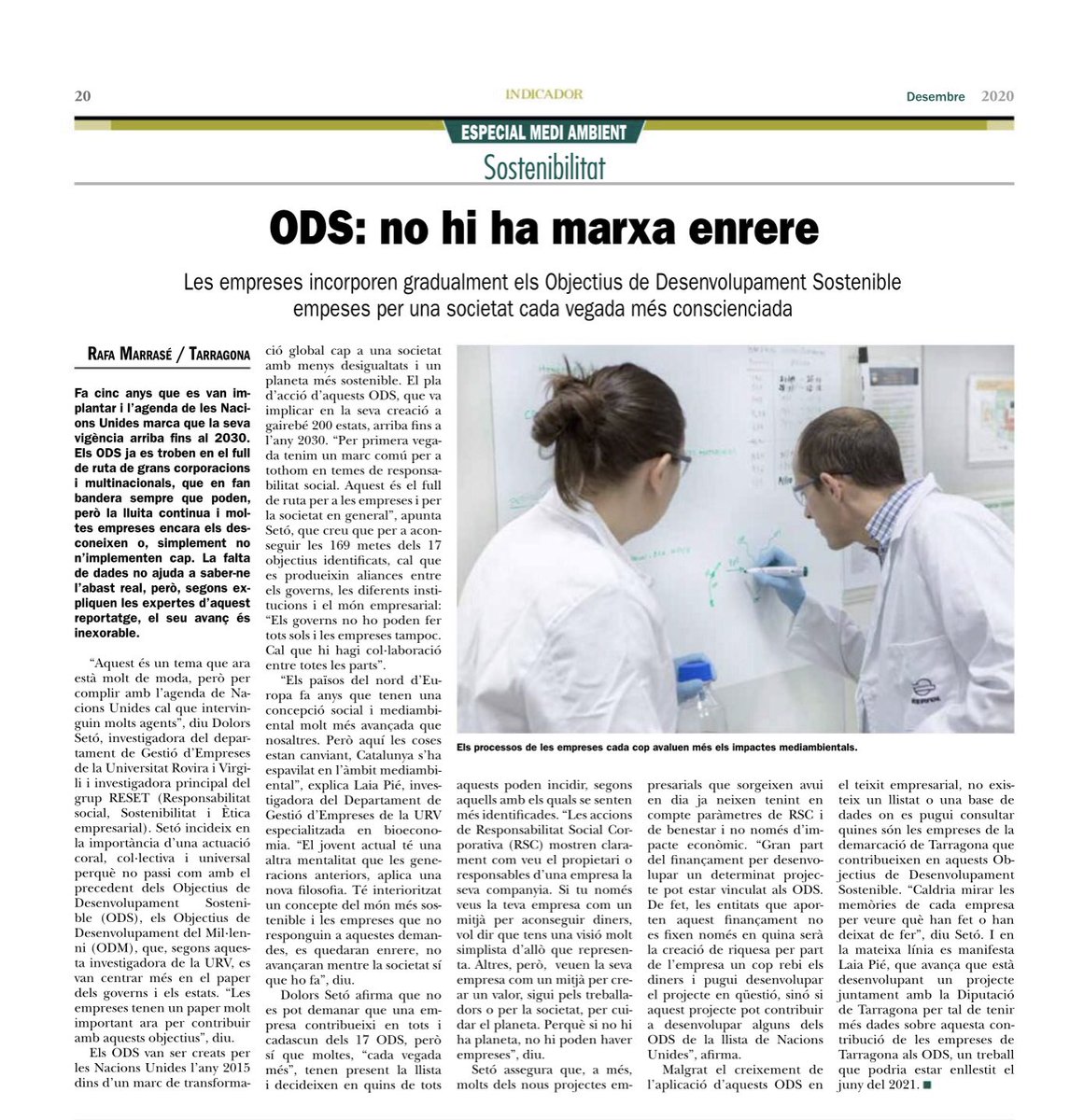 CompOrgADE's tweet image. En l’especial 20 anys de l’Indicador d’Economia els “Objectius de Desenvolupament Sostenible” #ODS també són un tema d’interès, amb les opinions de @Dolorsseto #RSE #Sostenibilitat #CompOrg20