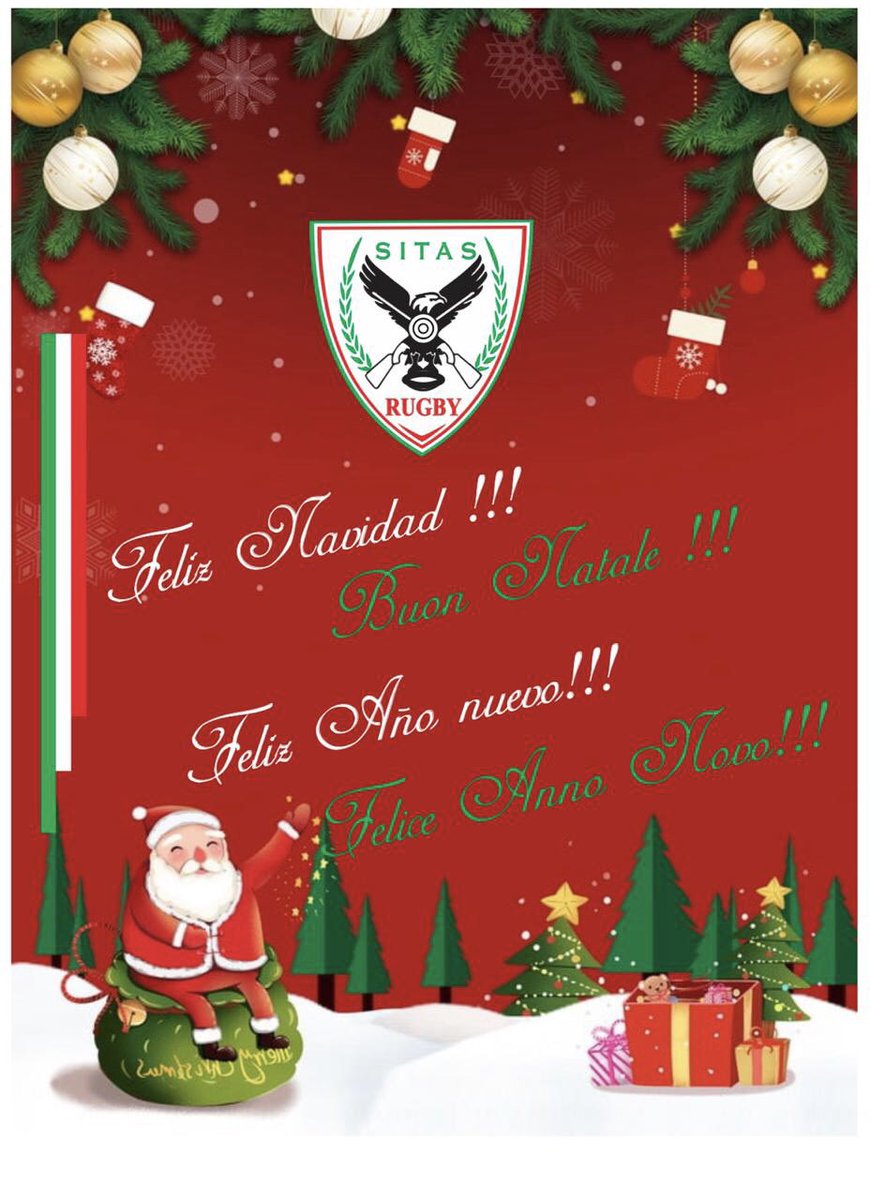 Felices fiestas les desea SITAS Rugby! 🎉🇮🇹🎊