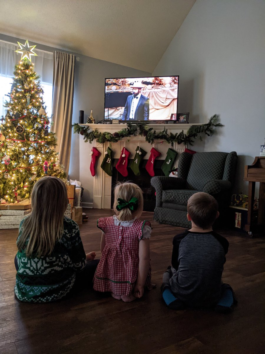 BlakeBostick's tweet photo. Happy our kids can share in the @DrewHolcomb and @EllieHolcomb Christmas show this year, even if we couldn't go see it in person! https://t.co/WmK2OafRpf
