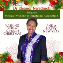 bev_ajohnson's tweet photo. MWIA President @ELEANORANNNWADI Seasons Blessings  to my MWIA colleagues and friends, I encourage you to remember the importance of self care and enjoy precious moments with your family and friends. #MWIA100 @MedWIA @youngmedwia https://t.co/Fw7AfbkK8q