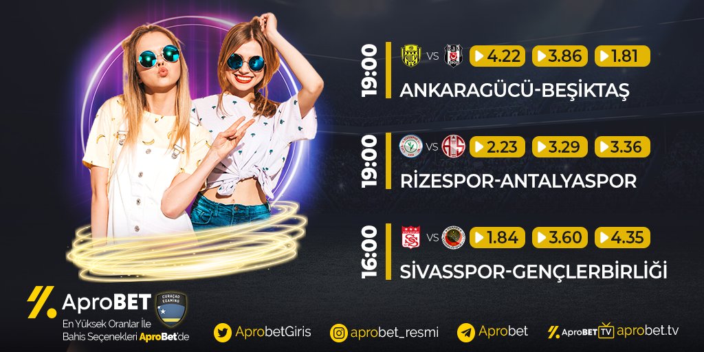 EN YÜKSEK ORANLAR İLE  ÇEKİM 15 DAKİKA GARANTİLİ 

%100 CASINO SLOT BONUS 

%100 HOŞ GELDİN BONUSU

1000₺ HAFTALIK KAYIP BONUSU

%15 ÇEVRİMSİZ + %10 KAYIP CASINO &amp; SPOR BONUSU

Sen varsan bizde varız !

aprobet56.com/tr