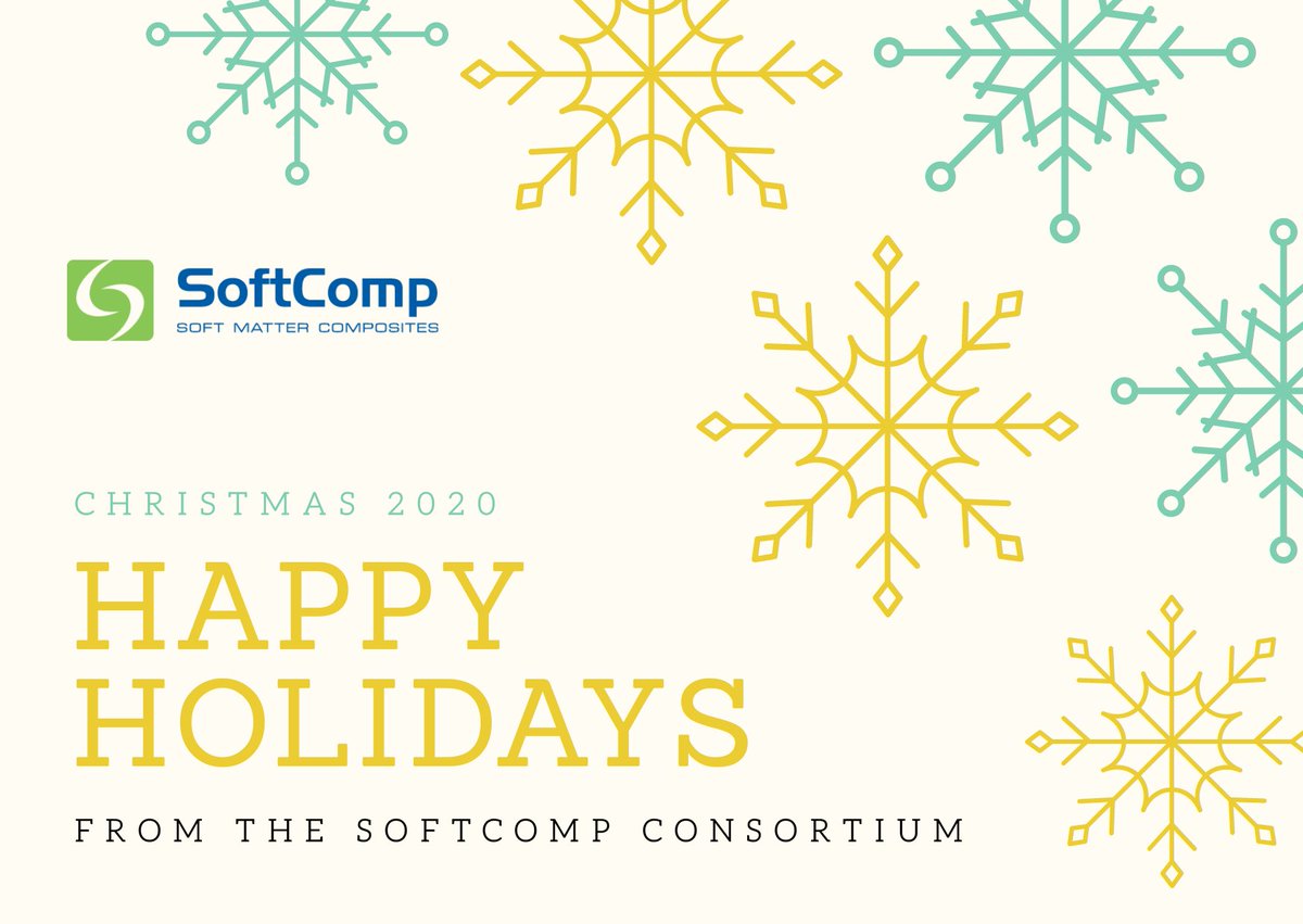 SoftCompNetwork's tweet photo. We share our warmest wishes for a wonderful holiday season filled with joy and happiness! 

#Christmas2020 #softmatter #SoftComp https://t.co/IYtzOZSbjK