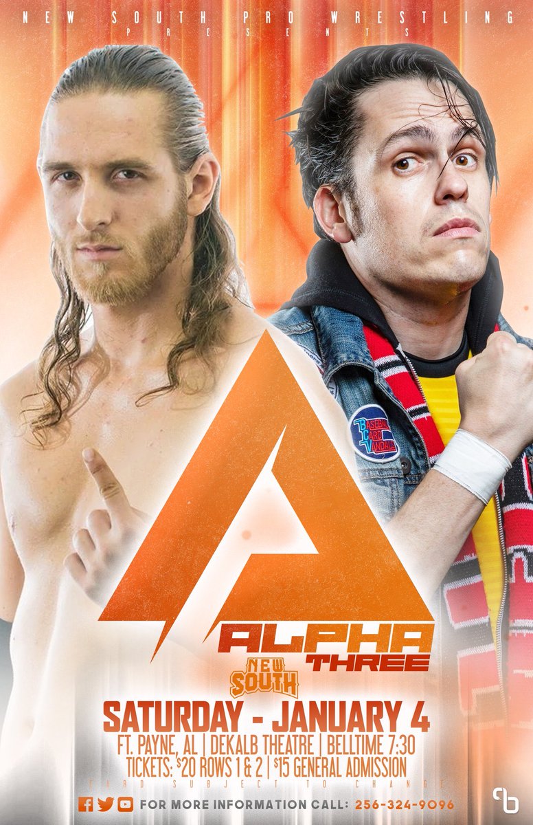 vs Curt Stallion - New South(1/4/20 - Ft. Payne, AL)My first big match this year, a long overdue one at that. Loved the venue, conveniently packed with Curt’s extended family, making my job real easy. Super high paced, the “Dylan Hales Derby” delivered. Watch: IWTV (2/11)