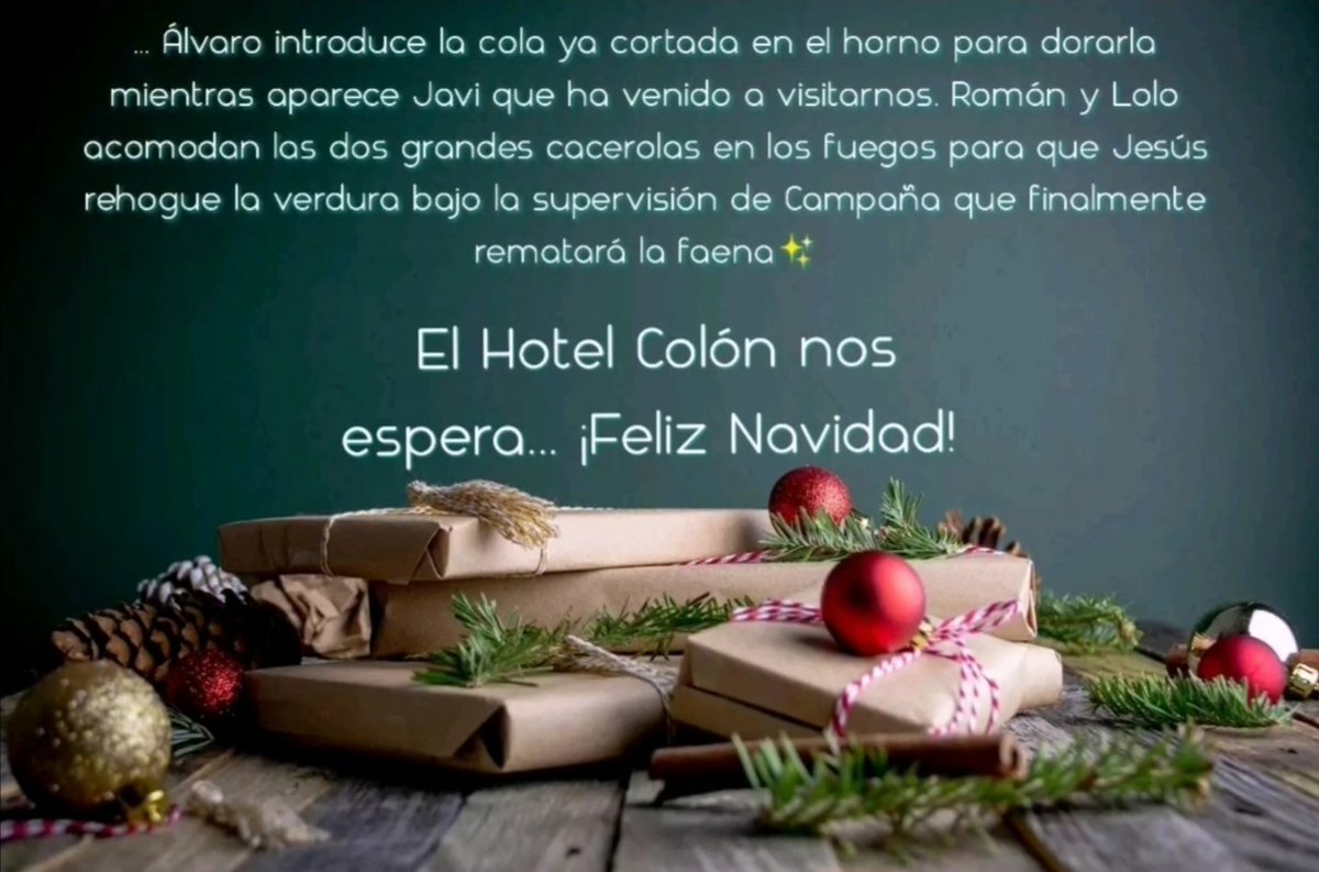 SCManuelita's tweet photo. ✨Preparados, listos... ya!! Comienza nuestro concurso para cocinillas navideños en Gran Meliá Colón con uno de nuestros platos referentes✨¡¡Feliz Navidad!! #meliaspain #staysafewithmelia #volveremosaviajar #sevilla https://t.co/lBxe58rr1r