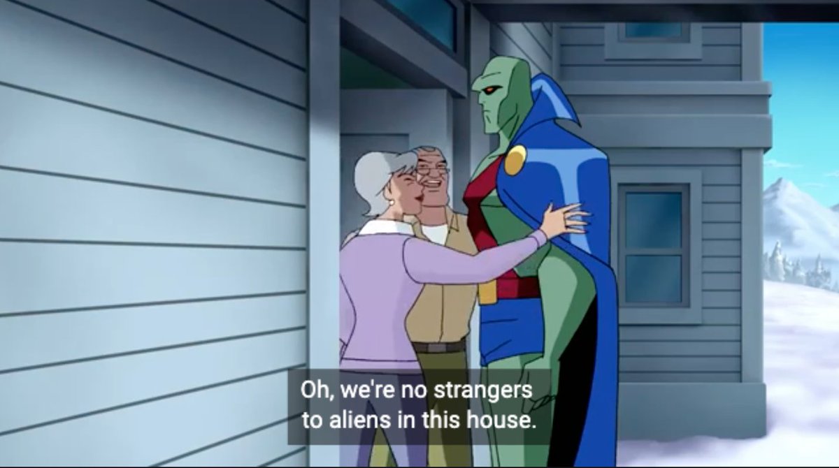 The Kent family is SO accepting they're like "we already had one extraterrestrial son show up at our doorstep, what's one more"