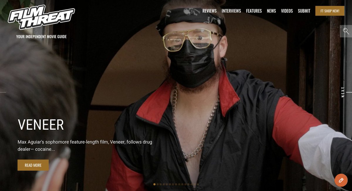 FilmThreat's tweet image. "Dominic, and his friends Blondie and John...go about their daily lives, preparing for a big event." Veneer plasters a smile across Bobby LePire's face during its entire runtime.
filmthreat.com/reviews/veneer/ #SupportIndieFilm #Veneer #Comedy