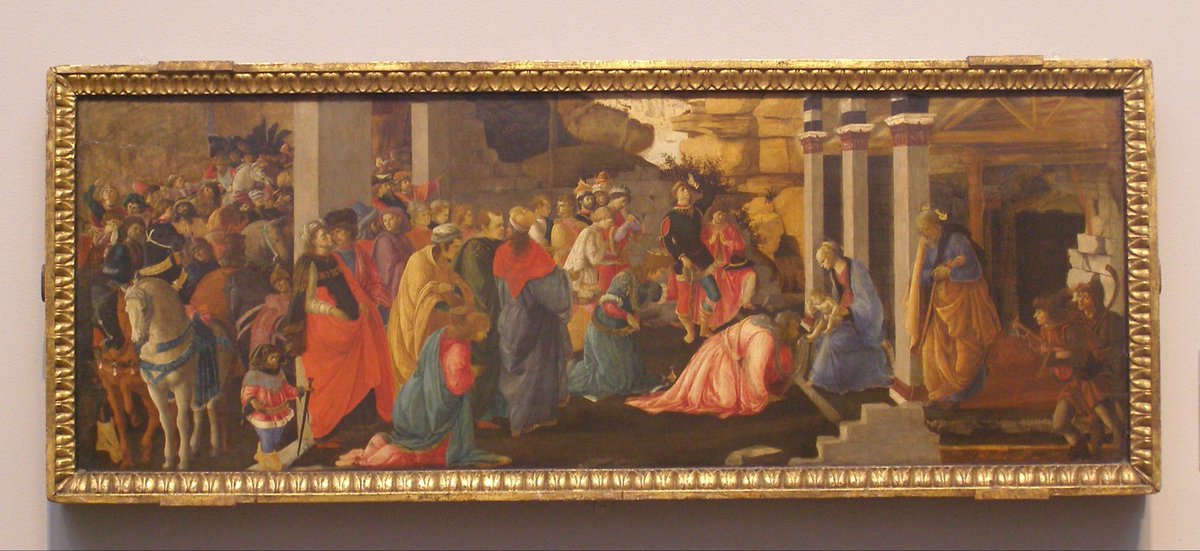 psframes's tweet image. Here is the Botticelli/ Lippi before and after restoration and re- framing