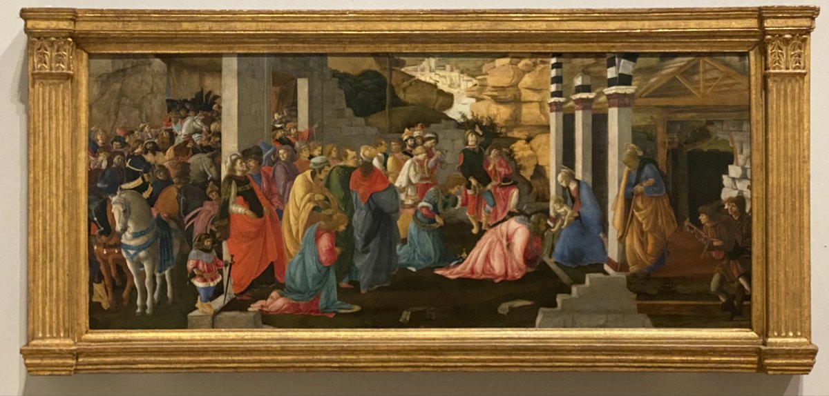 psframes's tweet image. Here is the Botticelli/ Lippi before and after restoration and re- framing