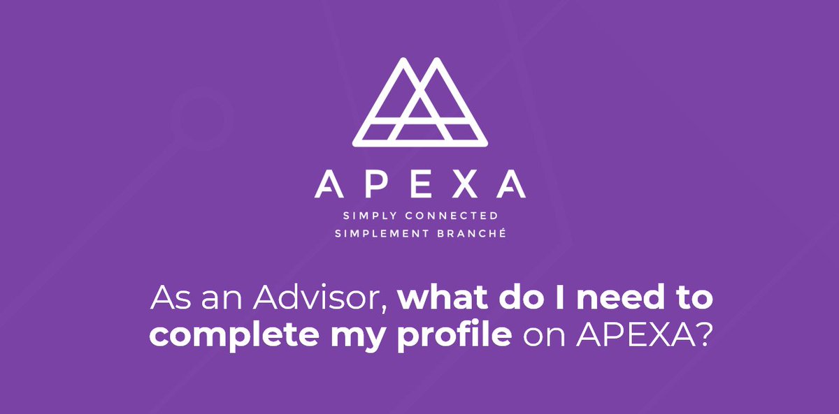 APEXA_Corp's tweet photo. As an #Advisor, you'll need this list of documents to complete your registration on #APEXA. Every Wednesday, we share #features and #benefits of APEXA. Stay tuned for more information! #LifeInsurance https://t.co/MtC3I1U74P