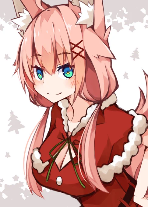 クリスマスなのでリオンちゃんにサンタ服着て貰いました!!うちの子可愛い!!!!
 #うちの子 
