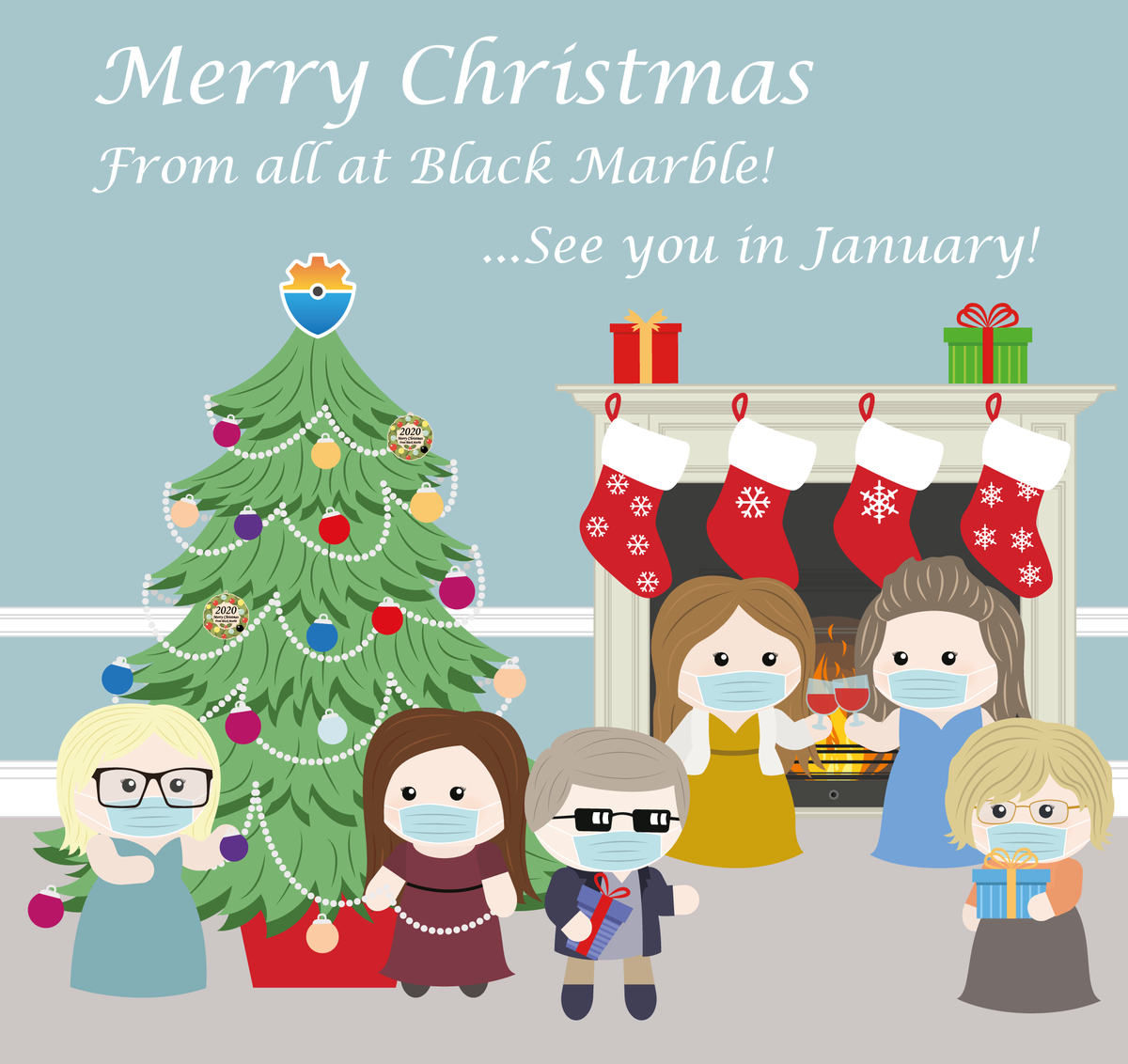 BlackMarble's tweet photo. Merry Christmas from @RobertHogg & the @BlackMarble team! #Christmas2020 #BMXmas cc @BMCatherine @LindaHogg @Liberty05886145 @BMElizabeth1 & Jessica https://t.co/CnDw07WYOn