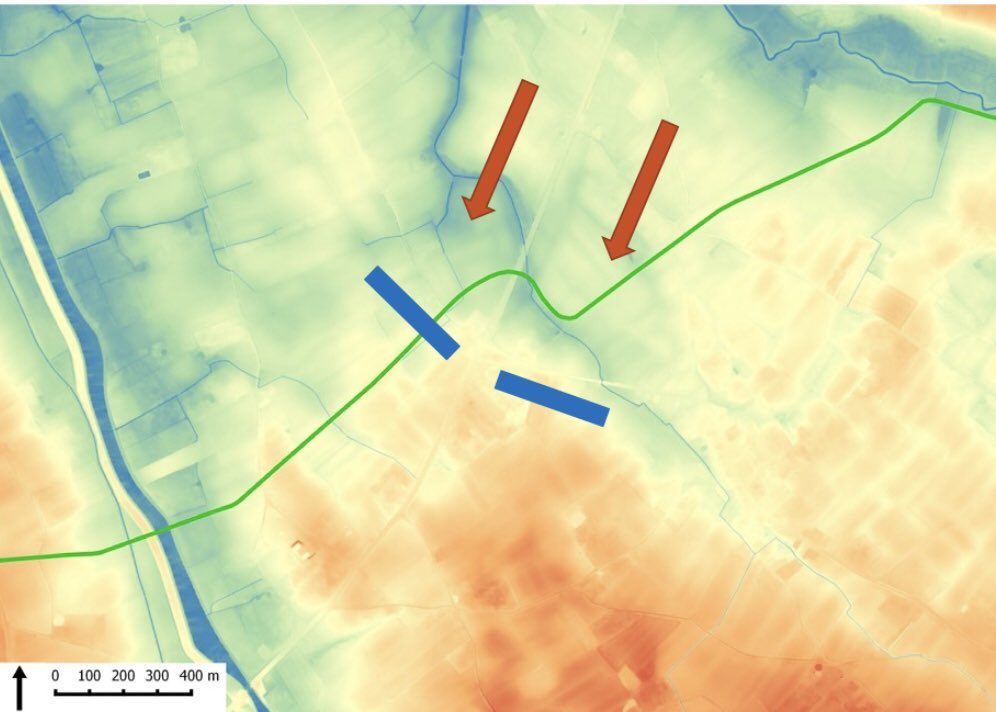 6/ Another attempt to push the French back was made on 10 Nov 1914. Now it was the task of RIR 215 to cross the Lobeek, capture Smiske crossroads and advance towards the canal. They succeeded despite heavy losses. The French tried to hold on on the last stretch of high ground