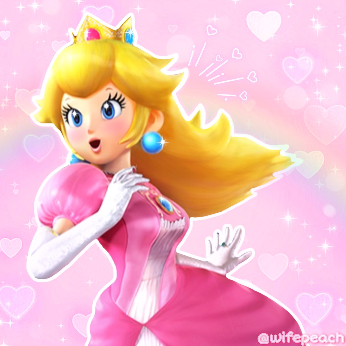 lexibunart's tweet photo. Princess Peach in the game cover art for smash Bros WiiU ! ๐๐ธ (#PrincessPeach #Supermario #Nintendo #ssbwiiu #smashbroswiiu #ssb ) https://t.co/w0qLShHyZ5